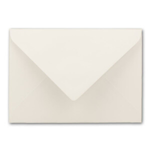 400 DIN B6 Briefumschläge Natur-weiß mit weißem Seidenfutter - 12,5 x 17,6 cm - 100 g/m² Nassklebung Matt ohne Fenster von Ihrem Glüxx-Agent
