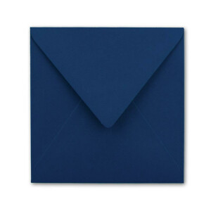 400 Quadratische Briefumschläge Nachtblau 15,5 x 15,5 cm - 110 g/m² Nassklebung Post-Umschläge ohne Fenster ideal für Weihnachten Grußkarten Einladungen von Ihrem Glüxx-Agent