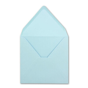 500 Quadratische Briefumschläge Hellblau  15,5 x 15,5 cm - 110 g/m² Nassklebung Post-Umschläge ohne Fenster  ideal für Weihnachten Grußkarten Einladungen von Ihrem Glüxx-Agent