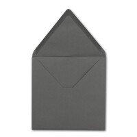 300 Quadratische Briefumschläge Dunkelgrau  15,5 x 15,5 cm - 110 g/m² Nassklebung Post-Umschläge ohne Fenster  ideal für Weihnachten Grußkarten Einladungen von Ihrem Glüxx-Agent