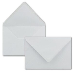 300 DIN C5 Briefumschläge Weiß 16,1 x 22,8 cm 90 g/m² Nassklebung Post-Umschläge ohne Fenster  ideal für Weihnachten Grußkarten Einladungen