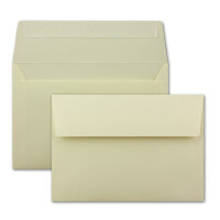1000 DIN C6 Briefumschläge Vanille - 11,4 x 16,2 cm - 100 Gramm Haftklebung Post-Umschläge für Grußkarten Einladungen Weihnachten - Glüxx-Agent