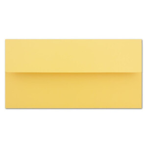 700 DIN Lang Brief-Umschläge Honig-Gelb - 11 x 22 cm - 120 g/m² Haftklebung Standard Brief-Kuverts für Taufe & Einladungen von Ihrem Glüxx-Agent