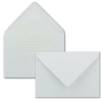 25 DIN C5 Briefumschläge Weiß gefüttert mit weißem Seidenpapier 16,2 x 22,9 cm 90 g/m² Nassklebung Post-Umschläge ohne Fenster - Glüxx-Agent