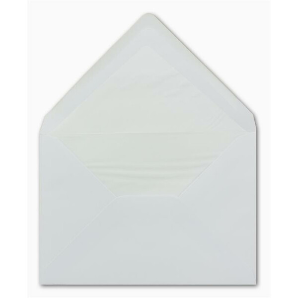 50 DIN C5 Briefumschläge Weiß gefüttert mit weißem Seidenpapier 16,2 x 22,9 cm 90 g/m² Nassklebung Post-Umschläge ohne Fenster - Glüxx-Agent