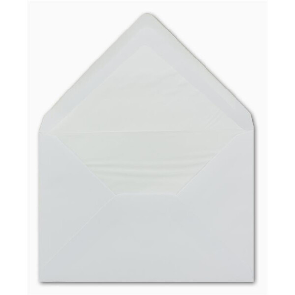 50 DIN C5 Briefumschläge Weiß gefüttert mit weißem Seidenpapier 16,2 x 22,9 cm 90 g/m² Nassklebung Post-Umschläge ohne Fenster - Glüxx-Agent