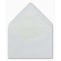 75 DIN C5 Briefumschläge Weiß gefüttert mit weißem Seidenpapier 16,2 x 22,9 cm 90 g/m² Nassklebung Post-Umschläge ohne Fenster - Glüxx-Agent