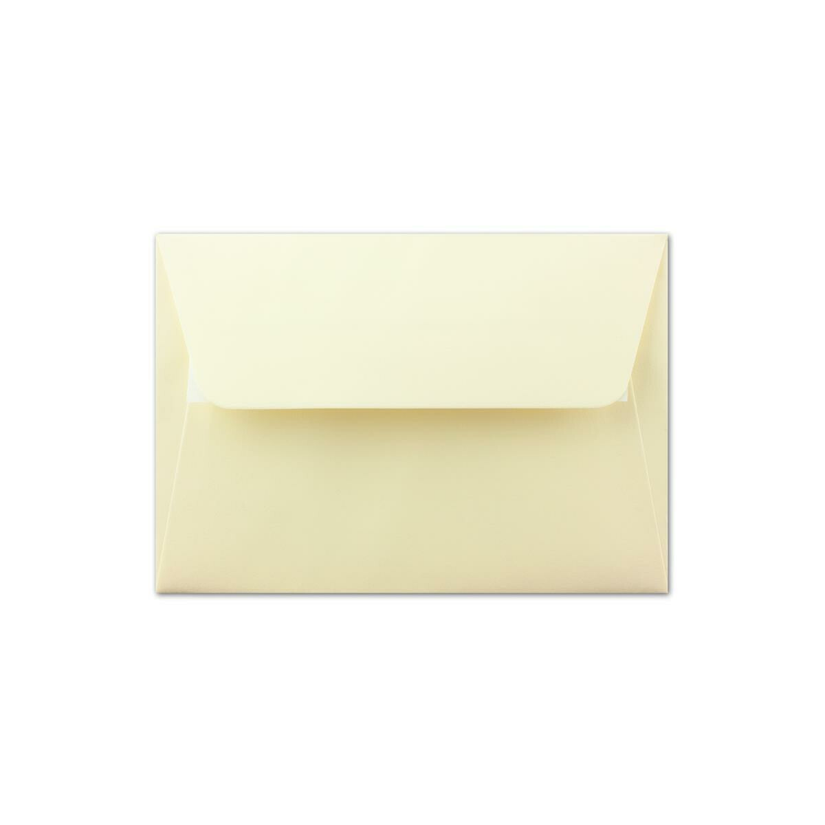 für Grußkarten Einladungen 100 g/m² Haftklebung mit weißem Seidenfutter Glüxx-Agent 200 DIN C6 Briefumschläge Vanille 11,4 x 16,2 cm