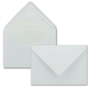 200 DIN C5 Briefumschläge Weiß gefüttert mit weißem Seidenpapier 16,2 x 22,9 cm 90 g/m² Nassklebung Post-Umschläge ohne Fenster - Glüxx-Agent
