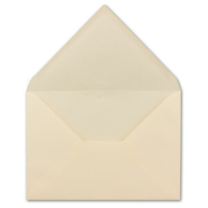 75 DIN C5 Briefumschläge Creme mit gerippter Struktur 22,9 x 16,2 cm 100 g/m²  Nassklebung Post-Umschläge ohne Fenster  ideal für Weihnachten Grußkarten Einladungen von Ihrem Glüxx-Agent