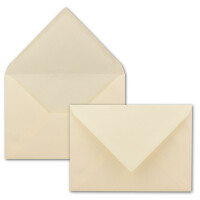 200 DIN C5 Briefumschläge Creme mit gerippter Struktur 22,9 x 16,2 cm 100 g/m²  Nassklebung Post-Umschläge ohne Fenster  ideal für Weihnachten Grußkarten Einladungen von Ihrem Glüxx-Agent