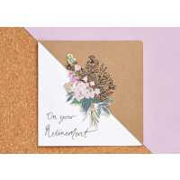 Papermania Karten, quadratisch, 13,5 cm, Kraftpapier, Braun, 50 Stück