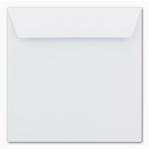 75 Quadratische Briefumschläge Weiß  15,5 x 15,5 cm 120 g/m² Nassklebung Post-Umschläge ohne Fenster  ideal für Weihnachten Grußkarten Einladungen von Ihrem Glüxx-Agent
