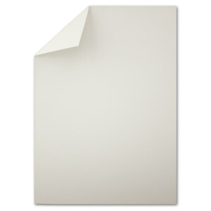 50 Blatt DIN A4 Briefpapier - Bastelpapier - Weiß - Ton-Papier mit edler Rippung, 100 g/m² - matte Oberfläche - hochwertiges Schreibpapier