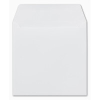 400 Quadratische Briefumschläge Weiß  15,5 x 15,5 cm 120 g/m² Nassklebung Post-Umschläge ohne Fenster  ideal für Weihnachten Grußkarten Einladungen von Ihrem Glüxx-Agent