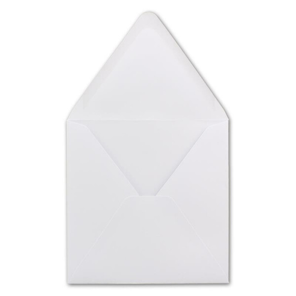50 Quadratische Briefumschläge Weiß  15,0 x 15,0 cm 120 g/m² Nassklebung Post-Umschläge ohne Fenster  ideal für Weihnachten Grußkarten Einladungen von Ihrem Glüxx-Agent