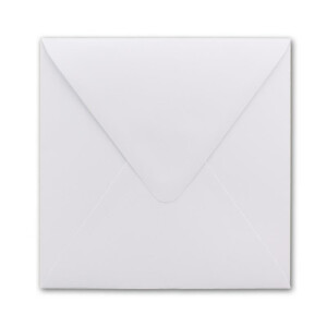 75 Quadratische Briefumschläge Weiß  15,0 x 15,0 cm 120 g/m² Nassklebung Post-Umschläge ohne Fenster  ideal für Weihnachten Grußkarten Einladungen von Ihrem Glüxx-Agent