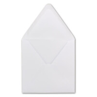 75 Quadratische Briefumschläge Weiß  15,0 x 15,0 cm 120 g/m² Nassklebung Post-Umschläge ohne Fenster  ideal für Weihnachten Grußkarten Einladungen von Ihrem Glüxx-Agent