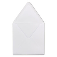 75 Quadratische Briefumschläge Weiß  15,0 x 15,0 cm 120 g/m² Nassklebung Post-Umschläge ohne Fenster  ideal für Weihnachten Grußkarten Einladungen von Ihrem Glüxx-Agent