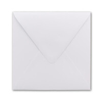 100 Quadratische Briefumschläge Weiß  15,0 x 15,0 cm 120 g/m² Nassklebung Post-Umschläge ohne Fenster  ideal für Weihnachten Grußkarten Einladungen von Ihrem Glüxx-Agent