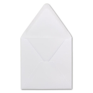 150 Quadratische Briefumschläge Weiß  15,0 x 15,0 cm 120 g/m² Nassklebung Post-Umschläge ohne Fenster  ideal für Weihnachten Grußkarten Einladungen von Ihrem Glüxx-Agent