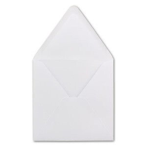 400 Quadratische Briefumschläge Weiß  15,0 x 15,0 cm 120 g/m² Nassklebung Post-Umschläge ohne Fenster  ideal für Weihnachten Grußkarten Einladungen von Ihrem Glüxx-Agent