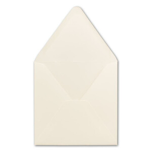 50 Quadratische Briefumschläge Creme  15,0 x 15,0 cm 120 g/m² Nassklebung Post-Umschläge ohne Fenster  ideal für Weihnachten Grußkarten Einladungen von Ihrem Glüxx-Agent