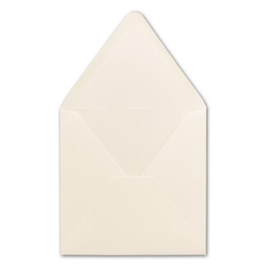 50 Quadratische Briefumschläge Creme  15,0 x 15,0 cm 120 g/m² Nassklebung Post-Umschläge ohne Fenster  ideal für Weihnachten Grußkarten Einladungen von Ihrem Glüxx-Agent