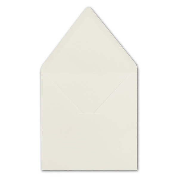 25 Quadratische Briefumschläge Naturweiß  15,5 x 15,5 cm 110 g/m² Nassklebung Post-Umschläge ohne Fenster  ideal für Weihnachten Grußkarten Einladungen von Ihrem Glüxx-Agent