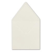 50 Quadratische Briefumschläge Naturweiß  15,5 x 15,5 cm 110 g/m² Nassklebung Post-Umschläge ohne Fenster  ideal für Weihnachten Grußkarten Einladungen von Ihrem Glüxx-Agent