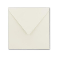 50 Quadratische Briefumschläge Naturweiß  15,5 x 15,5 cm 110 g/m² Nassklebung Post-Umschläge ohne Fenster  ideal für Weihnachten Grußkarten Einladungen von Ihrem Glüxx-Agent