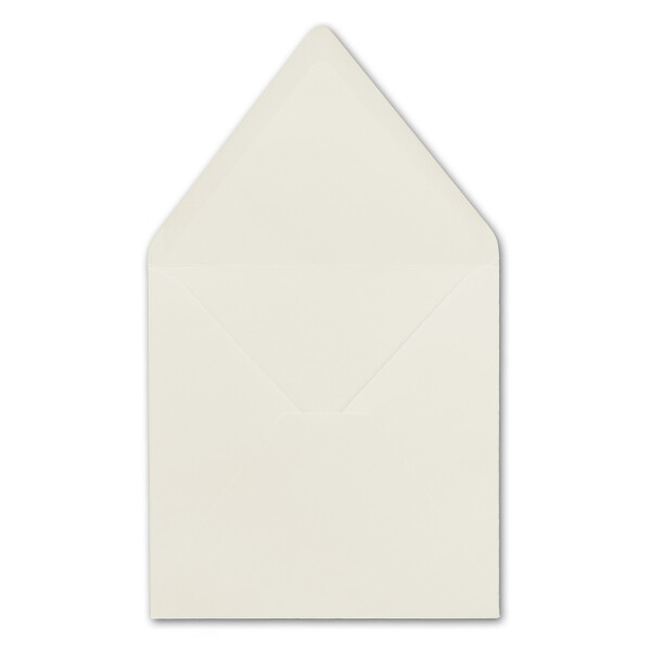 75 Quadratische Briefumschläge Naturweiß  15,5 x 15,5 cm 110 g/m² Nassklebung Post-Umschläge ohne Fenster  ideal für Weihnachten Grußkarten Einladungen von Ihrem Glüxx-Agent