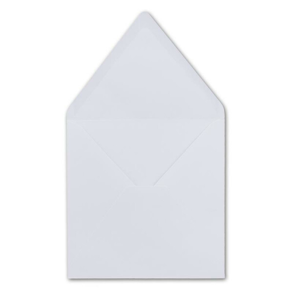 50 Quadratische Briefumschläge Hochweiss  15,5 x 15,5 cm 100 g/m² Nassklebung Post-Umschläge ohne Fenster  ideal für Weihnachten Grußkarten Einladungen von Ihrem Glüxx-Agent