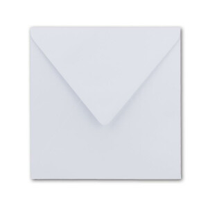 300 Quadratische Briefumschläge Hochweiss  15,5 x 15,5 cm 100 g/m² Nassklebung Post-Umschläge ohne Fenster  ideal für Weihnachten Grußkarten Einladungen von Ihrem Glüxx-Agent