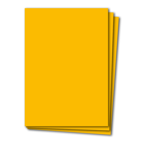 200 Blatt Tonkarton DIN A4 - Gelb - 240 g/m² dicker Bastelkarton - 21,0 x 29,7 cm Pappe zum basteln für Fotoalbum Menükarte Bedruckbar DIY kreativ sein