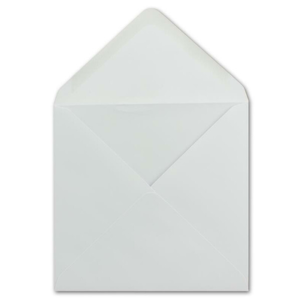 200 Quadratische Briefumschläge Weiß  15 x 15 cm 100 g/m² Nassklebung Post-Umschläge ohne Fenster  ideal für Weihnachten Grußkarten Einladungen von Ihrem Glüxx-Agent