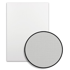 250 Blatt DIN-A4 Ton-Karton - 300 g/m² Bastel-Papier - 21 x 29,7 cm - Weiss - geprägte Leinen-Struktur - Tonzeichenpapier zum Basteln - Fotokarton