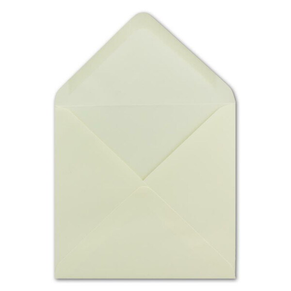25 Quadratische Briefumschläge Champagnerfarben - 15 x 15 cm - 100 g/m² - Spitze Klappe mit Nassklebung Post-Umschläge ohne Fenster von Ihrem Glüxx-Agent