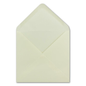 75 Quadratische Briefumschläge Champagnerfarben - 15 x 15 cm - 100 g/m² - Spitze Klappe mit Nassklebung Post-Umschläge ohne Fenster von Ihrem Glüxx-Agent