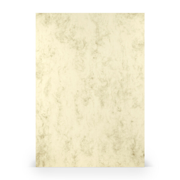 PAPERADO 150x Briefpapier DIN A4 - Chamois Marmora Beige 100 g/m² - Papierbögen in 29,7 x 21 cm zum Basteln & Drucken