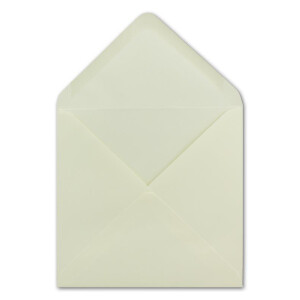 1000 Quadratische Briefumschläge Champagnerfarben - 15 x 15 cm - 100 g/m² - Spitze Klappe mit Nassklebung Post-Umschläge ohne Fenster von Ihrem Glüxx-Agent