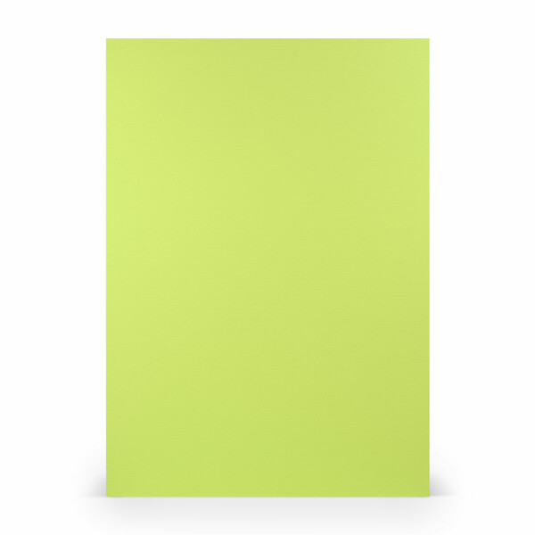 PAPERADO 25x Briefpapier DIN A4 - Maigrün gerippt Grün 100 g/m² - Papierbögen in 29,7 x 21 cm zum Basteln & Drucken