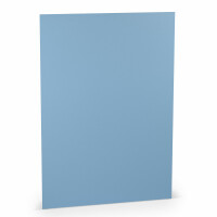 PAPERADO 200x Briefpapier DIN A4 - Dunkelblau gerippt Blau 100 g/m² - Papierbögen in 29,7 x 21 cm zum Basteln & Drucken