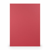 PAPERADO 300x Briefpapier DIN A4 - Rot gerippt Rot 100 g/m² - Papierbögen in 29,7 x 21 cm zum Basteln & Drucken