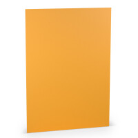 PAPERADO 50x Briefpapier DIN A4 - Ocker gerippt Braun 100 g/m² - Papierbögen in 29,7 x 21 cm zum Basteln & Drucken