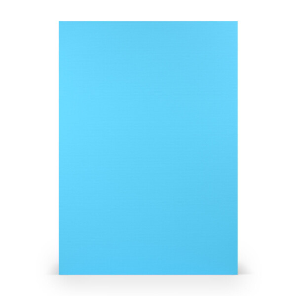 PAPERADO 25x Briefpapier DIN A4 - Pacific gerippt Blau 100 g/m² - Papierbögen in 29,7 x 21 cm zum Basteln & Drucken