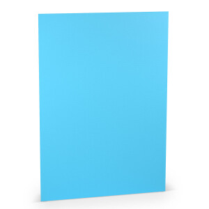 PAPERADO 25x Briefpapier DIN A4 - Pacific gerippt Blau 100 g/m² - Papierbögen in 29,7 x 21 cm zum Basteln & Drucken