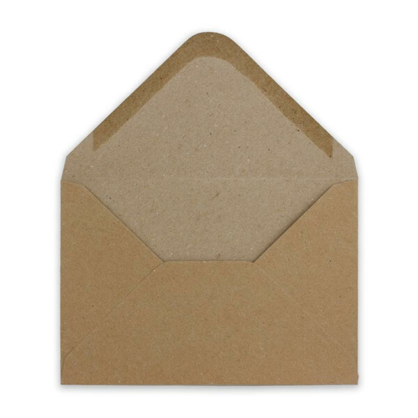 100 DIN B6 Briefumschläge aus Kraft-Papier Vintage Braun Recycling 17,8 x 12,5 cm 120 g/m² Nassklebung Post-Umschläge ohne Fenster ideal für Weihnachten Grußkarten Einladungen von Ihrem Glüxx-Agent
