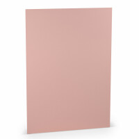 PAPERADO 25x Briefpapier DIN A4 - Rose gerippt Rosa 100 g/m² - Papierbögen in 29,7 x 21 cm zum Basteln & Drucken