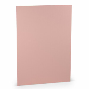 PAPERADO 200x Briefpapier DIN A4 - Rose gerippt Rosa 100 g/m² - Papierbögen in 29,7 x 21 cm zum Basteln & Drucken